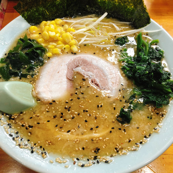 「味噌ラーメン 690円　半ライス」@ラーメンショップ 足利50号店の写真