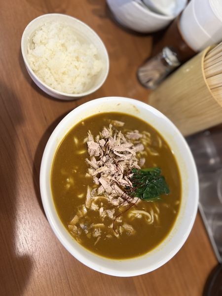 「カレーらーめん950円+ライス100円」@らーめん うち田の写真