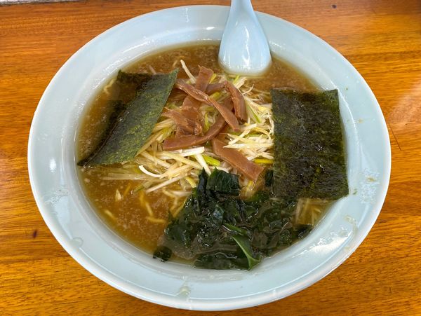 「ネギラーメン 650円 ※麺硬め・アブラ多め」@ラーメンショップ 御前山店‎の写真