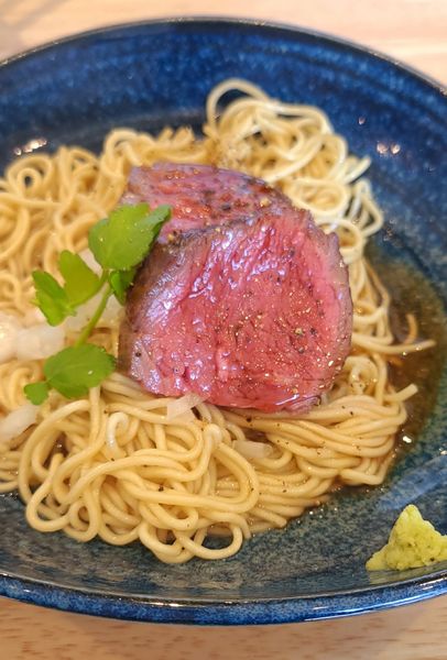 「牛ヒレの和え玉」@中華そば ひしおの写真