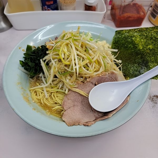 「タレそば並＋味ネギ」@◯つばき食堂の写真