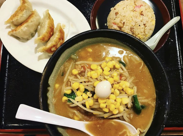 「味噌ラーメン　3点セット」@中華の福来軒の写真