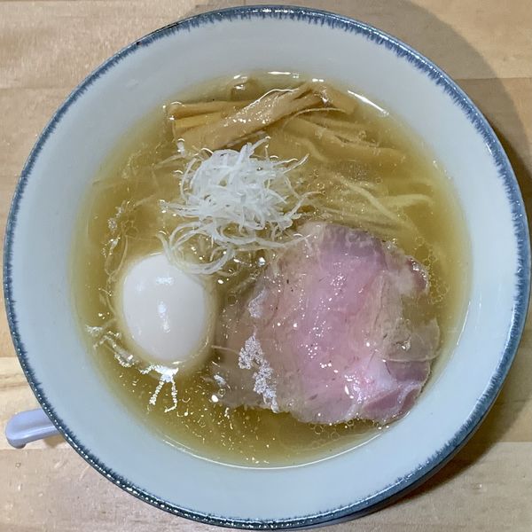 「塩味玉入り」@中華そば 一清の写真