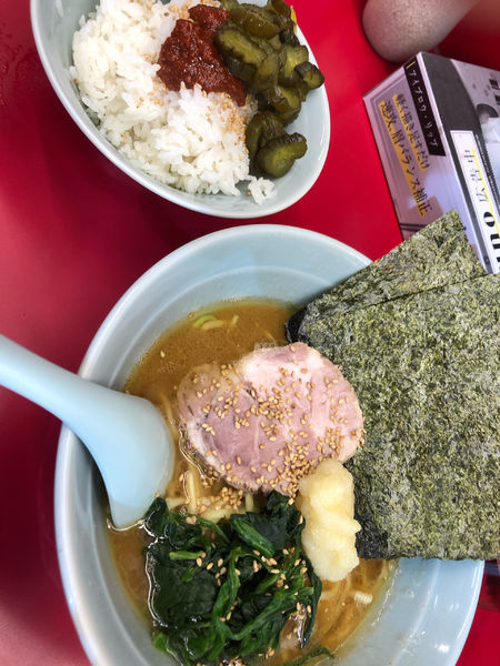 「ラーメン　ライス」@家系らーめん 武将家の写真