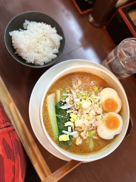 「特製坦々麺800円+無料サービスライス」@ラーメン 富士亭の写真