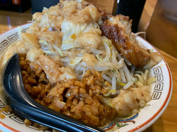 「ラーメン　にんにく　からめ」@ラーメン伝次平の写真