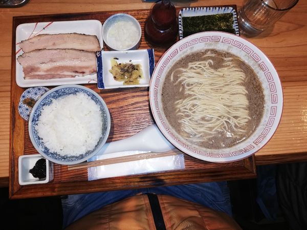 「本日の海豊そば　真鯖 鯵 目光」@炭火焼濃厚中華そば 海富道の写真