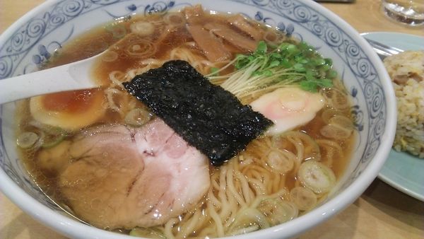 「半ちゃんセット 968円」@麺工房 男爵 市川本店の写真