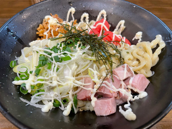 「明太マヨ油そば 860円」@茨城油そば協会 土浦永国店の写真