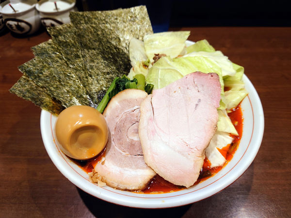 「からしめん+キャベツ」@らーめん飛粋の写真