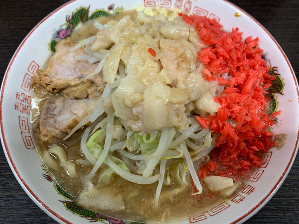 「小ラーメン トッピング紅しょうが」@ラーメン二郎 川越店の写真