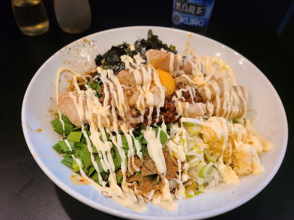 「台湾混ぜ蕎麦+うずら卵」@豚風。の写真