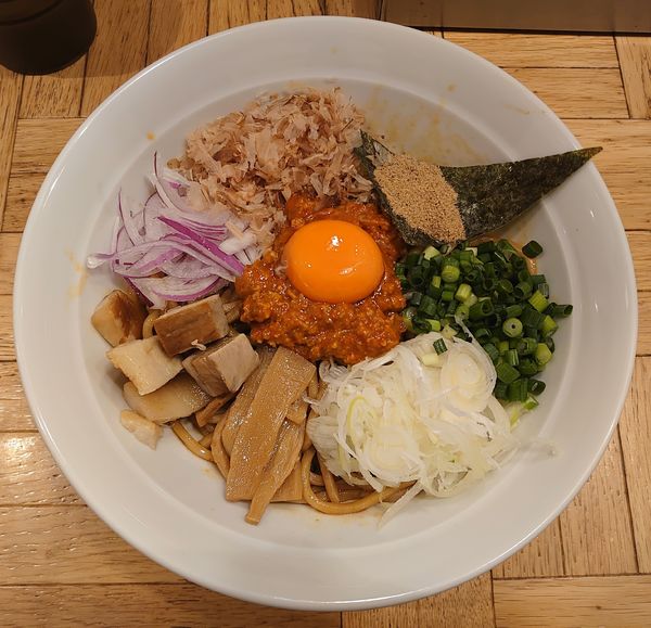 「【期間限定】台湾まぜそば(並盛、900円)」@めん業一筋 善龍の写真