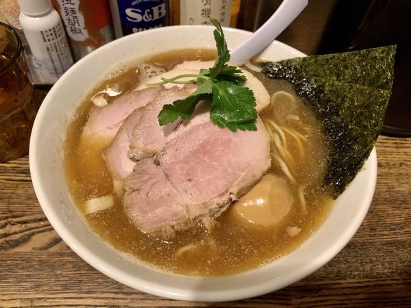 「特製平子煮干そば1000円」@新橋 纏の写真