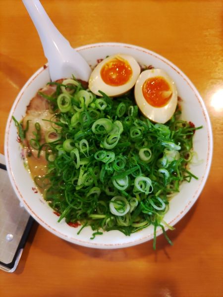 「ネギたま こってり メンマ抜き」@天下一品 水海道店の写真