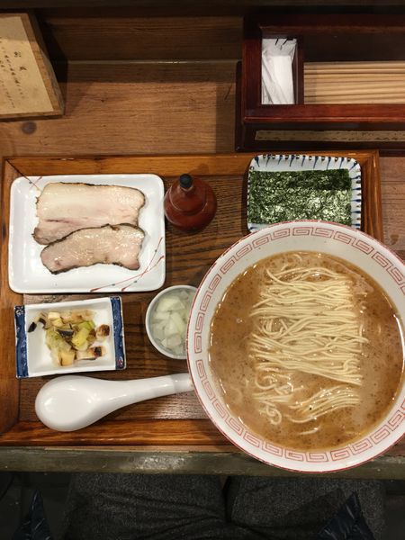 「栗」@炭火焼濃厚中華そば 奥倫道の写真