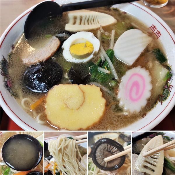 「五目中華そば　750円」@さかえやの写真