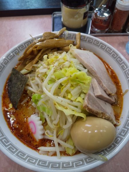 「中華そば(小)700円担々変更50円野菜120円（麺カタメ）」@所沢大勝軒の写真