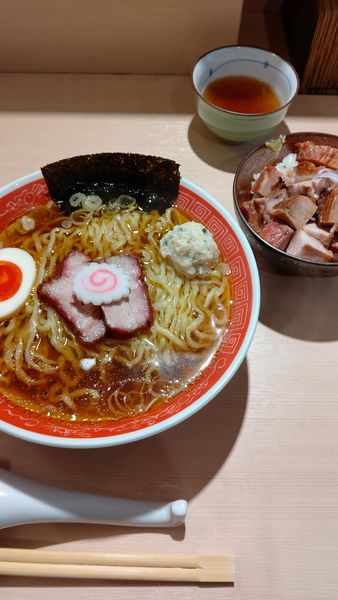 「昭和の中華そば(本日の丼)」@中華蕎麦 あお木 secondの写真