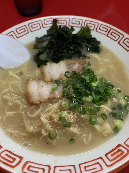 「わかめラーメン 710円(+替玉130円)」@博多一番の写真