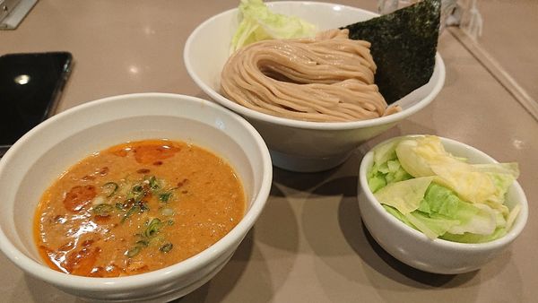 「海老みそつけ麺 大盛り キャベツまし」@つけ麺 五ノ神製作所の写真