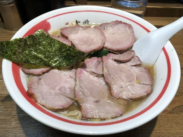 「焼豚麺&ピリ辛納豆丼」@青竹平打ち中華そば 麺壱吉兆の写真
