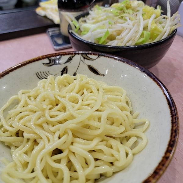 「もりそば小麺硬め塩に味変野菜」@所沢大勝軒の写真