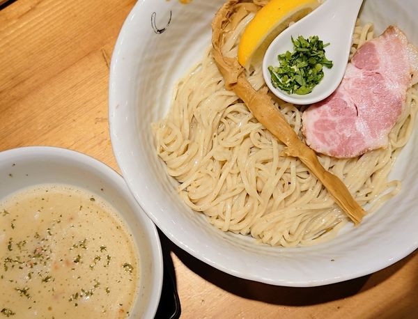 「つけそば（塩）」@SOBAHOUSE 金色不如帰 新宿御苑本店の写真