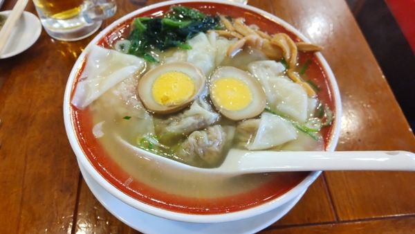 「２種盛雲吞麺」@広州市場 中目黒店の写真