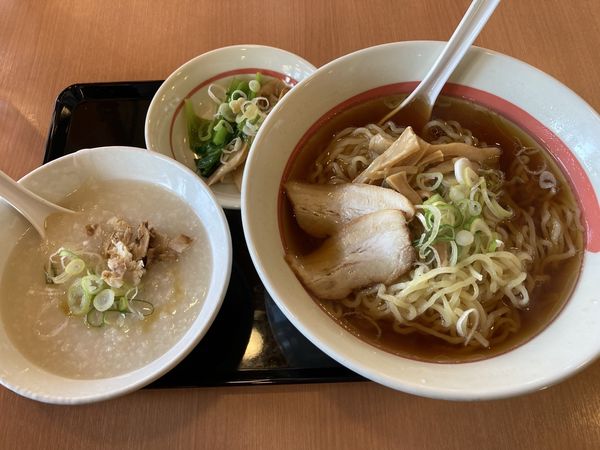 「お粥セットC」@幸楽苑 川崎宿河原店の写真