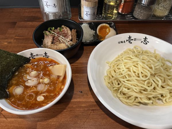 「辛付麺、焼豚丼（小）」@付麺屋 壱志の写真