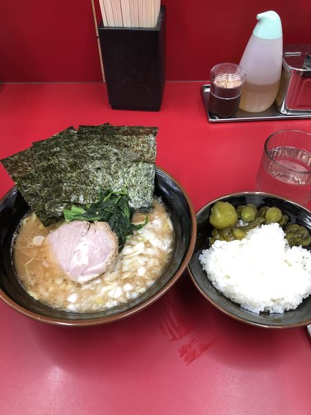 「ラーメン並　TP玉葱」@横浜ラーメン 武蔵家 北千住西口店の写真