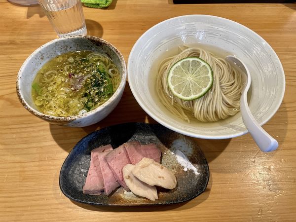 「特製昆布水つけ麺 塩」@麺屋 さくら井の写真
