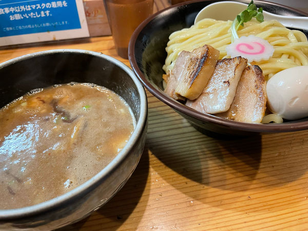 「特製濃厚つけ麺（大）1100円」@銀座 朧月の写真