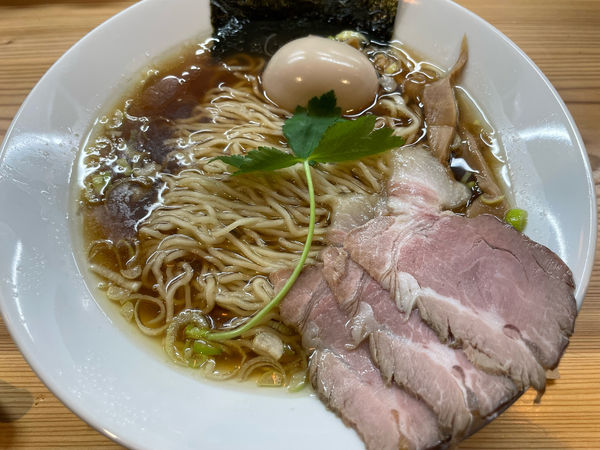 「煮干し味玉中華そば(830円)」@純水煮干し中華そば 匠庵の写真