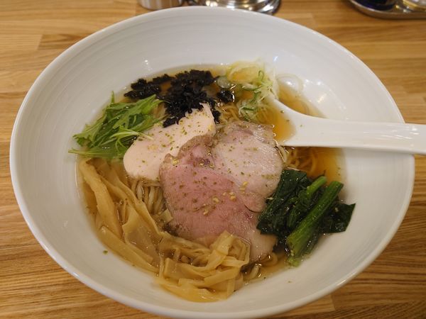 「山椒白醤油そば 900円」@中華そば きなりの写真