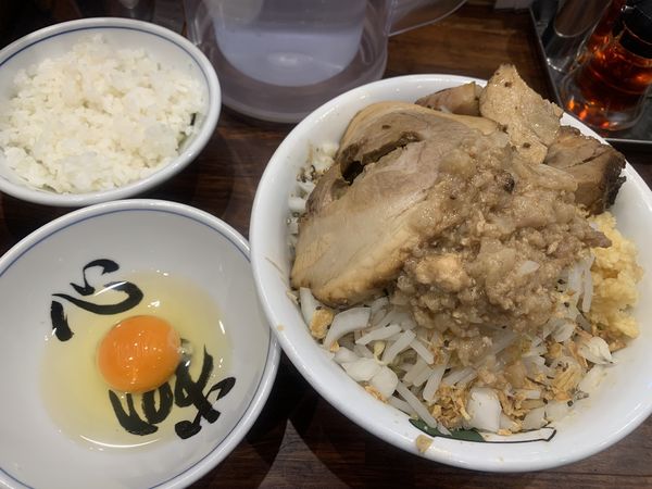 「汁無しそば」@雷 北松戸本店の写真