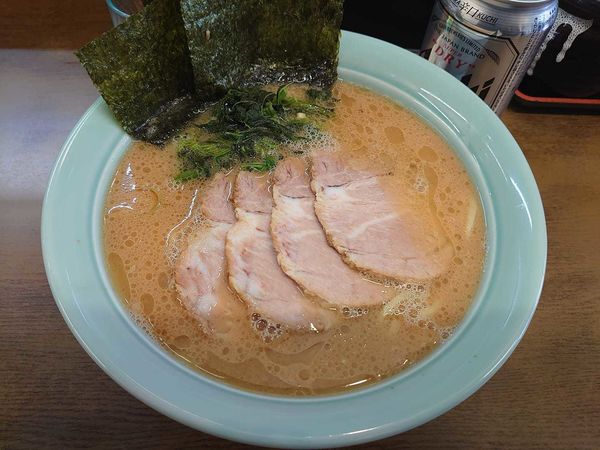 「らーめん中850円、チャーシュー200円、ビール350円」@寿々㐂家の写真