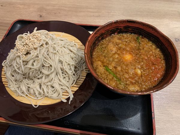 「辛そば真紅(900円)」@笊蕎麦処 粋貫庵 彰利の写真