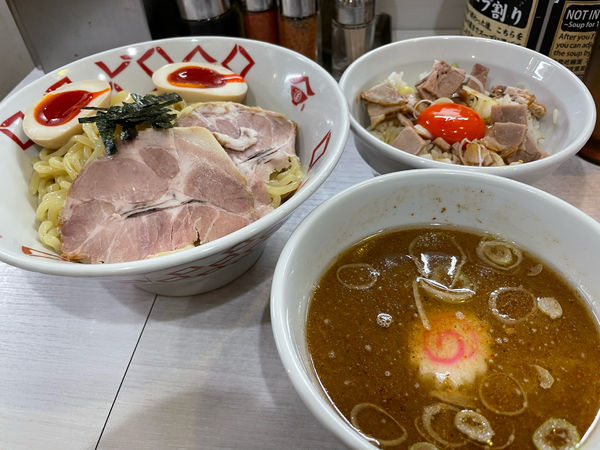 「特製煮干しつけ麺　(ランチB)」@煮干しらーめん 玉五郎 阪急三番街店の写真