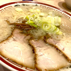 中間そば、こってり追加、味付け卵トッピング