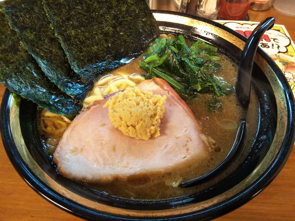 「ラーメン　※麺：硬め　＋おろし生姜：無料　※㋗で５００円」@ラーメンとむのの写真