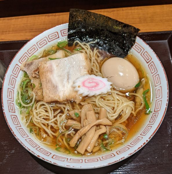 「煮玉子入り中華そば　880円」@蕎麦青乃の写真