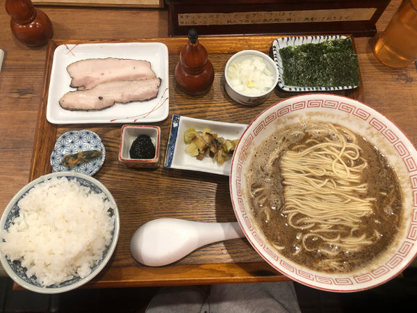 「鰯定食 (1,000円)」@炭火焼濃厚中華そば 奥倫道の写真