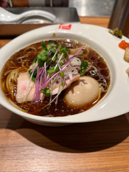 「鶏醤油味玉」@RAMEN FACTORY TORISETSUの写真