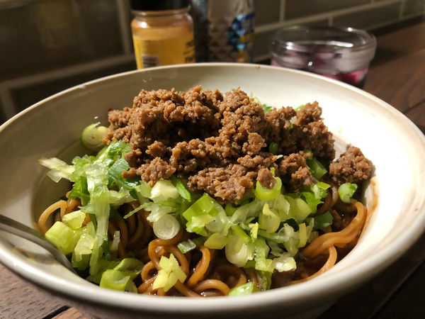 「汁なし担々麺」@ちゃぼ キョウワフーズの写真