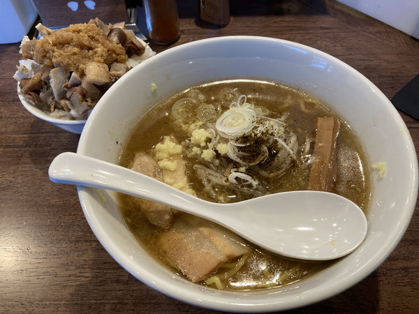 「みそらーめん＋生姜チャーシュー丼」@麺屋 翔 みそ処の写真