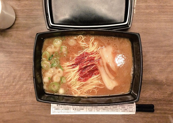 「釜だれ豚骨ラーメン」@一蘭 天神西通り店の写真