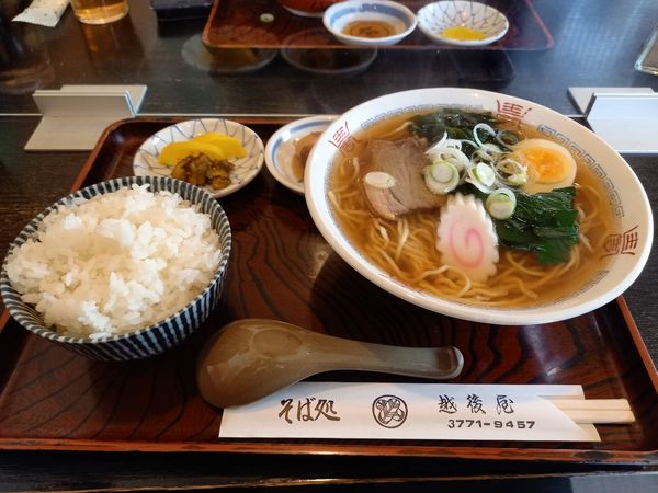 「ラーメンセット」@そば処 越後屋の写真