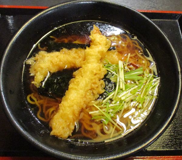 「アゲアゲ海老天中華　580円」@ゆで太郎 新大塚店の写真